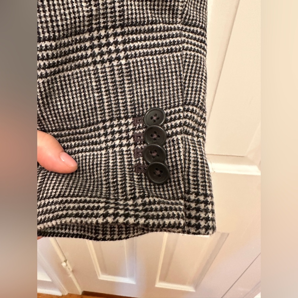 NWT Everlane Classic Gray Glen Plaid Blazer - Picture 6 of 8